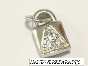 Charm Lock Sterling Silver 925 1 Pc.